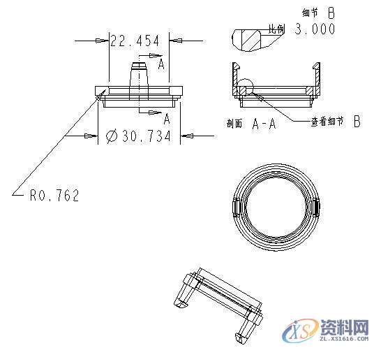 ProE工程图教程-尺寸标注,尺寸,如图,显示,步骤,注释,第17张