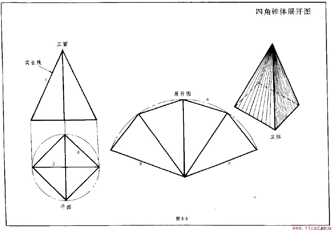 钣金展开实例—方锥体展开图（图文教程）,钣金展开实例—方锥体展开图,锥体,实例,第3张