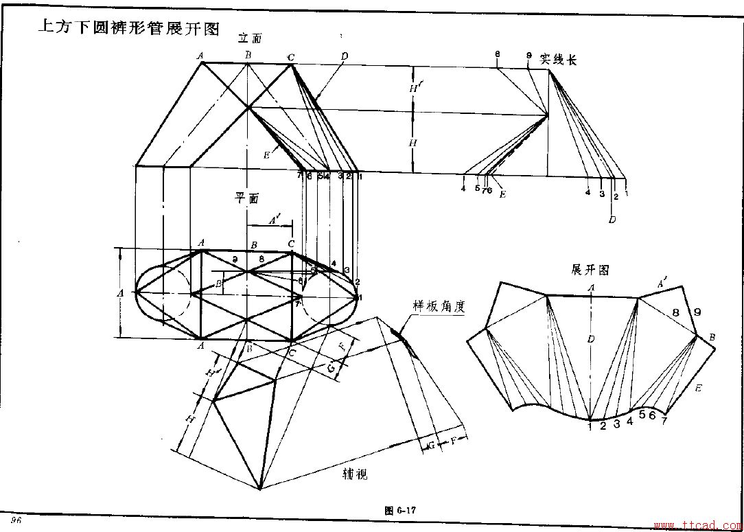 钣金展开实例—异形管展开图（图文教程）,钣金展开实例—异形管展开图,实例,第17张