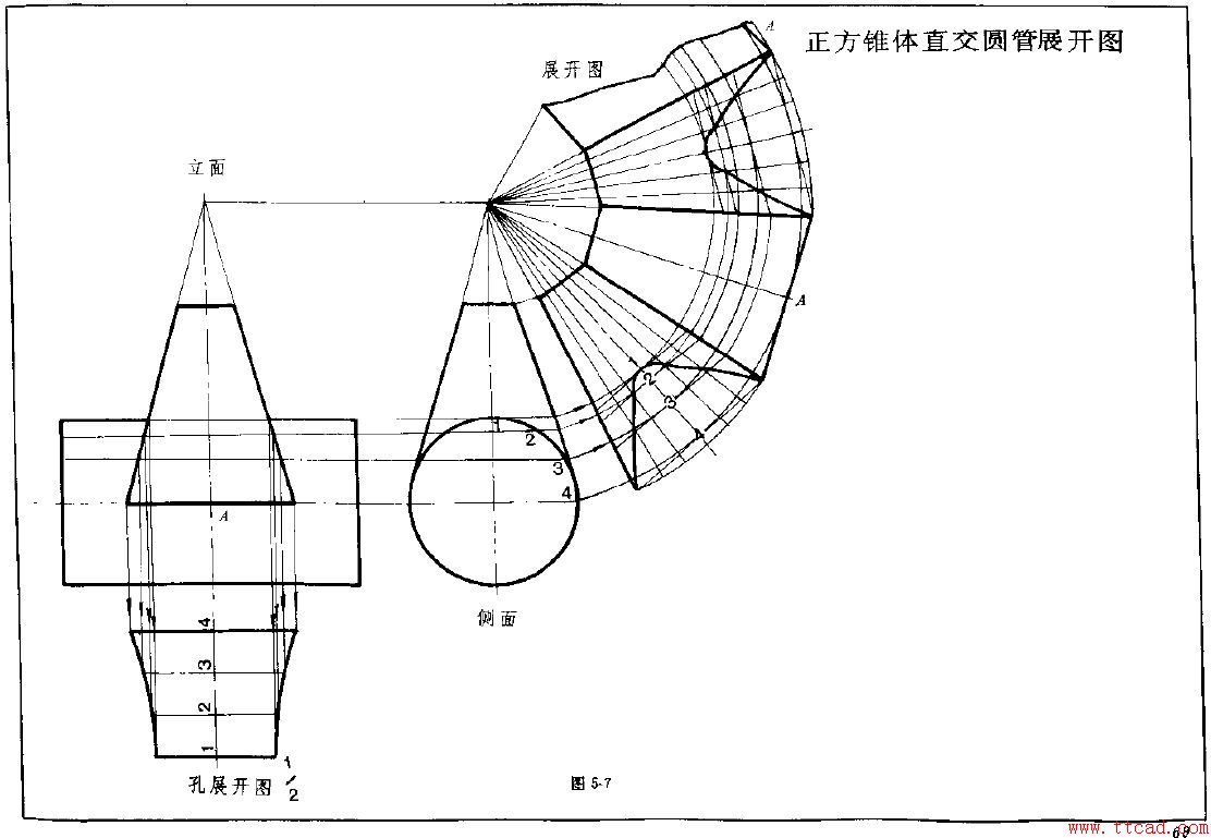 钣金展开实例—方锥体展开图（图文教程）,钣金展开实例—方锥体展开图,锥体,实例,第7张