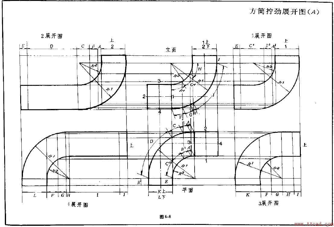 钣金展开实例—异形管展开图（图文教程）,钣金展开实例—异形管展开图,实例,第8张