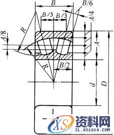 滚动轴承特征画法和规定画法的尺寸比例示例(GB/T4459.7—1998)（图文教程） ...,滚动轴承特征画法和规定画法的尺寸比例示例(GB/T4459.7—1998),画法,示例,尺寸,第10张