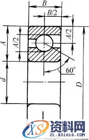 滚动轴承特征画法和规定画法的尺寸比例示例(GB/T4459.7—1998)（图文教程） ...,滚动轴承特征画法和规定画法的尺寸比例示例(GB/T4459.7—1998),画法,示例,尺寸,第12张