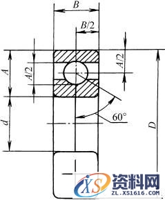 滚动轴承特征画法和规定画法的尺寸比例示例(GB/T4459.7—1998)（图文教程） ...,滚动轴承特征画法和规定画法的尺寸比例示例(GB/T4459.7—1998),画法,示例,尺寸,第17张