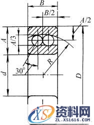 滚动轴承特征画法和规定画法的尺寸比例示例(GB/T4459.7—1998)（图文教程） ...,滚动轴承特征画法和规定画法的尺寸比例示例(GB/T4459.7—1998),画法,示例,尺寸,第9张