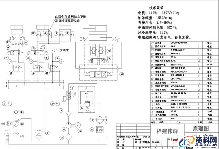 平面磨床液压系统原理解析图,平面磨床液压系统原理图,第1张