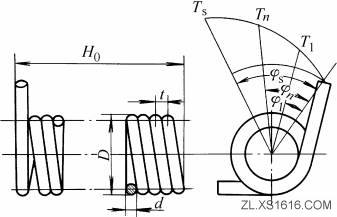 圆柱螺旋扭转弹簧基本参数关系式（图文教程）,圆柱螺旋扭转弹簧基本参数关系式,圆柱,第1张