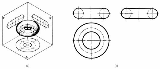 机械制图教程-(2.5)几何体的投影（图文教程）,机械制图教程-(2.5)几何体的投影,教程,制图,投影,第18张