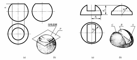 机械制图教程-(2.5)几何体的投影（图文教程）,机械制图教程-(2.5)几何体的投影,教程,制图,投影,第34张