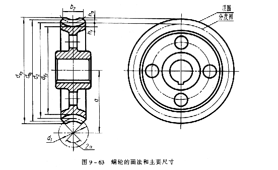 机械制图教程—9-6齿轮（图文教程）,机械制图教程—9-6齿轮,齿轮,齿根,分度,第23张