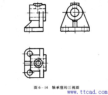 机械制图教程—6-3画组合体视图的方法和步骤（图文教程）,机械制图教程—6-3画组合体视图的方法和步骤,形体,组合体,主视图,视图,第3张