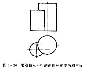 机械制图教程—5-2相贯线（图文教程）,机械制图教程—5-2相贯线,投影,圆柱,求出,轴线,第29张