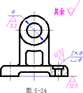 机械制图-4.4表面粗糙度代(符)号在图样上的标注方法（图文教程） ...,机械制图-4.4表面粗糙度代(符)号在图样上的标注方法,如图,粗糙度,标注,第3张