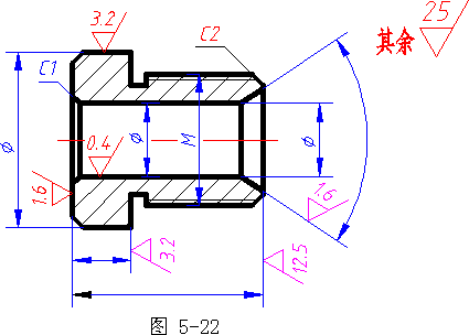 机械制图-4.4表面粗糙度代(符)号在图样上的标注方法（图文教程） ...,机械制图-4.4表面粗糙度代(符)号在图样上的标注方法,如图,粗糙度,标注,第1张