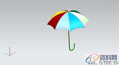 UG模具设计－UG雨伞的三维模型建模实例,UG建模之雨伞,三维,模具设计,建模,实例,第1张