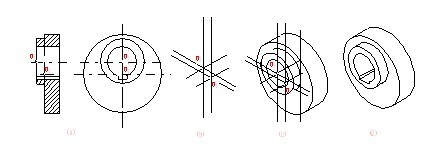 机械制图（九）轴测图（图文教程）,机械制图（九）轴测图,画法,椭圆,第8张