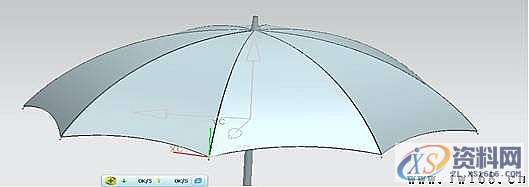 UG模具设计－UG雨伞的三维模型建模实例,UG建模之雨伞,三维,模具设计,建模,实例,第5张