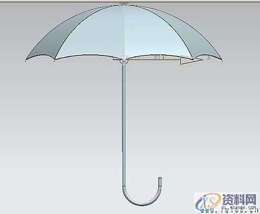UG模具设计－UG雨伞的三维模型建模实例,UG建模之雨伞,三维,模具设计,建模,实例,第19张