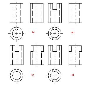 机械制图（四）立体的三视图（图文教程）,机械制图（四）立体的三视图,投影,圆柱,轴线,圆锥,平面,第8张
