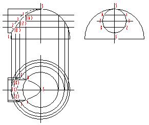 机械制图（四）立体的三视图（图文教程）,机械制图（四）立体的三视图,投影,圆柱,轴线,圆锥,平面,第19张
