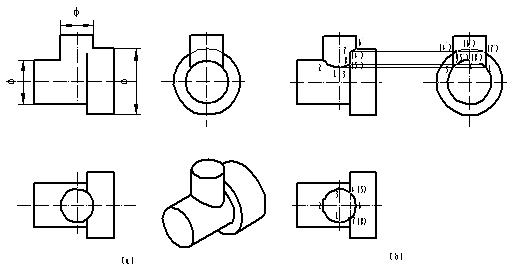 机械制图（四）立体的三视图（图文教程）,机械制图（四）立体的三视图,投影,圆柱,轴线,圆锥,平面,第20张