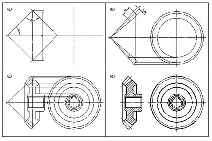 八、标准件和常用件|AutoCAD机械制图教程（图文教程）,八、标准件和常用件|AutoCAD机械制图教程,螺纹,画法,齿轮,实线,尺寸,第24张