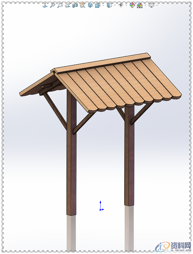 用SolidWorks软件设计一个木棚、一口井,SolidWorks,一个,设计,第35张