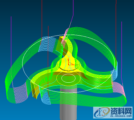 CAXA CAM制造工程师：五轴扇轮加工,图片 27.png,如图,加工,选择,第10张