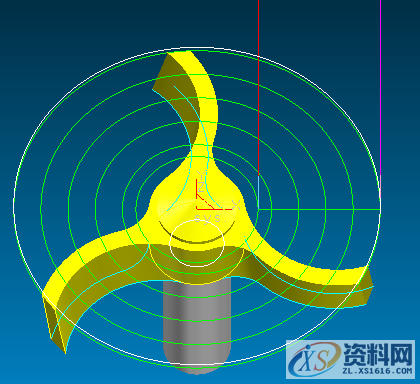 CAXA CAM制造工程师：五轴扇轮加工,图片 21.png,如图,加工,选择,第3张