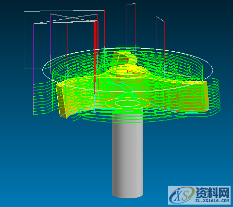 CAXA CAM制造工程师：五轴扇轮加工,图片 19.png,如图,加工,选择,第2张