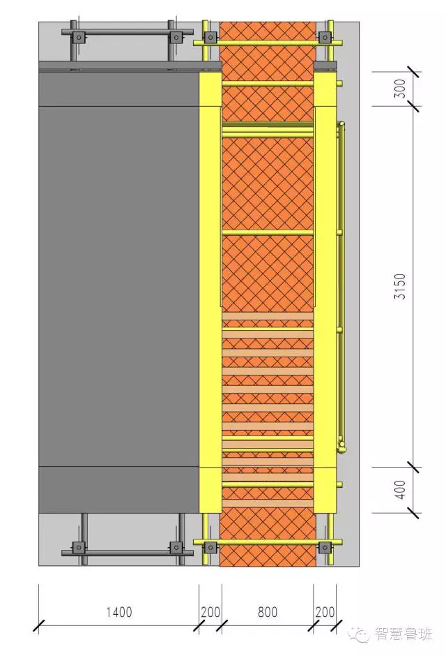 塑胶模具中后浇带模板支撑样板做法,模板,设置,mso,样板,第2张