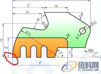 UG编程实例教程——锯齿刀（复杂草图绘制思路）,草图,标注,圆弧,绘制,圆心,第3张