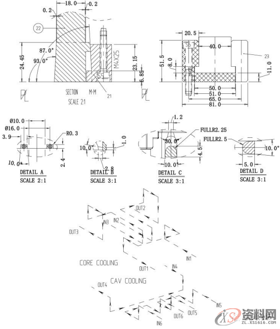 扫描仪快门注塑模具设计要点,塑件,顶针,mso,设计,模具,第8张