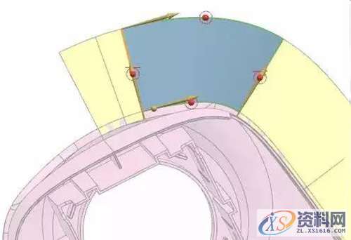 塑胶模具设计：汽车挂档面板曲面分型技巧,7.jpg,分型,如图,mso,设计培训,曲面,第7张