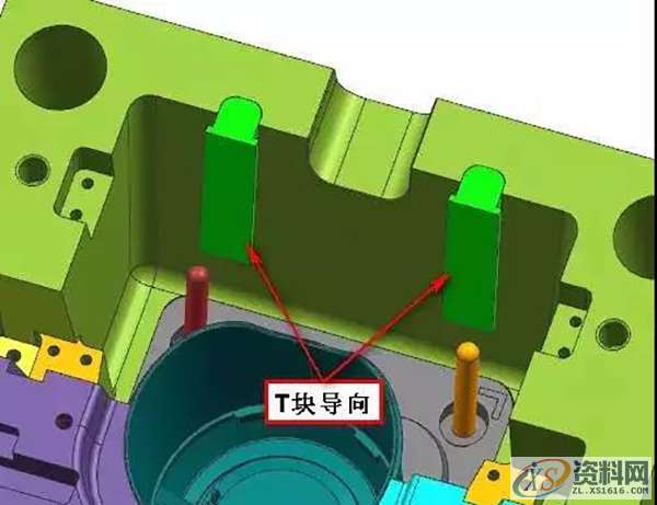 塑胶模具设计：电饭煲前模哈佛滑块机构,4.jpg,如图,mso,设计,设计培训,第5张