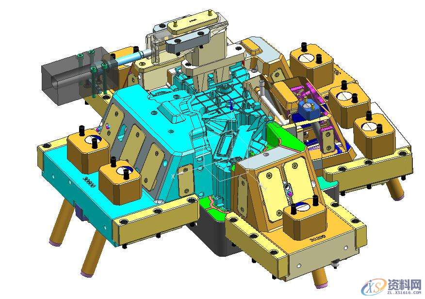 汽车模具设计：汽车空调壳体模具结构剖析,结构,模具,精雕,模具设计,产品,第12张