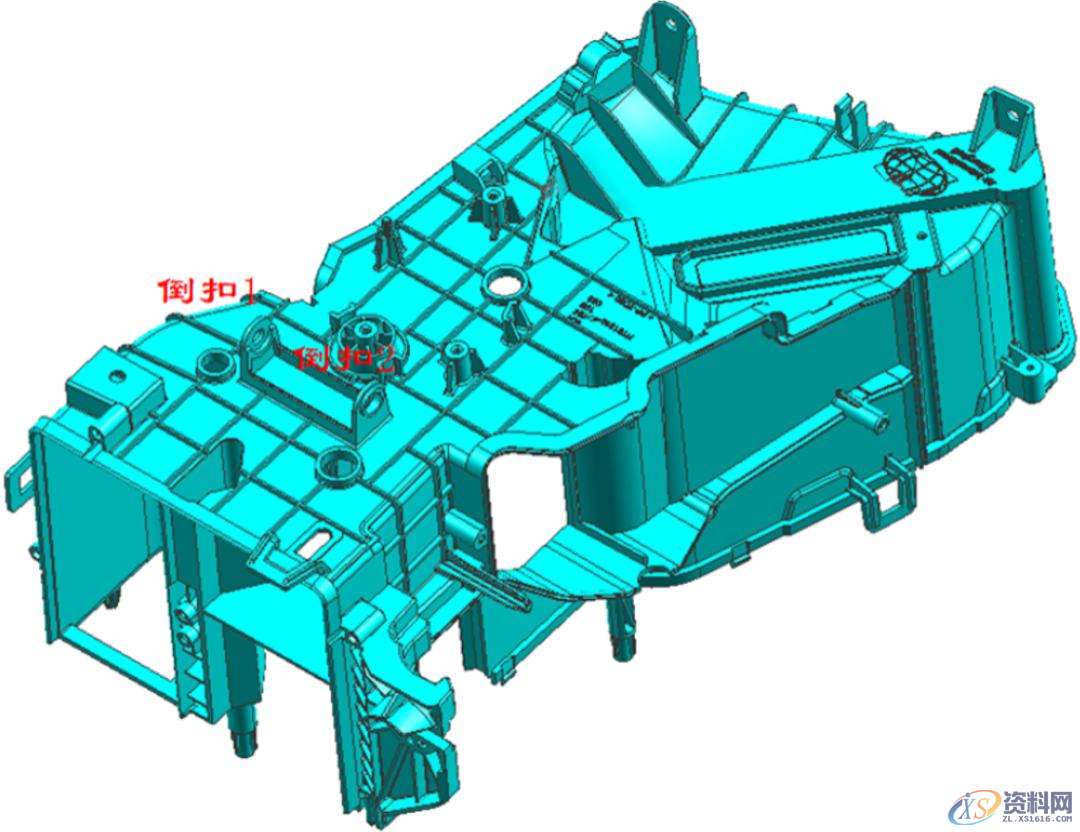 汽车模具设计：汽车空调壳体模具结构剖析,结构,模具,精雕,模具设计,产品,第6张