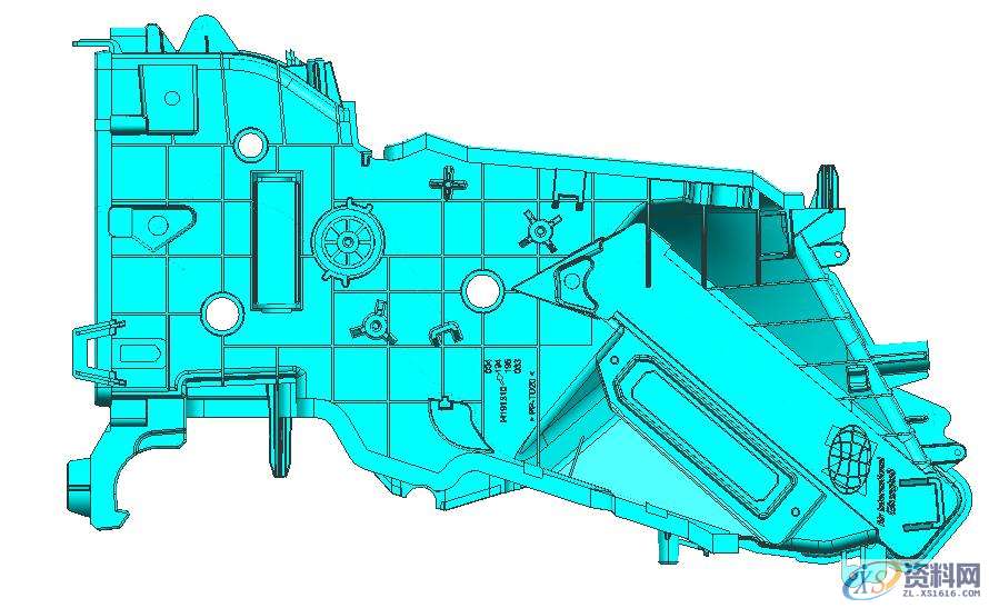 汽车模具设计：汽车空调壳体模具结构剖析,结构,模具,精雕,模具设计,产品,第1张