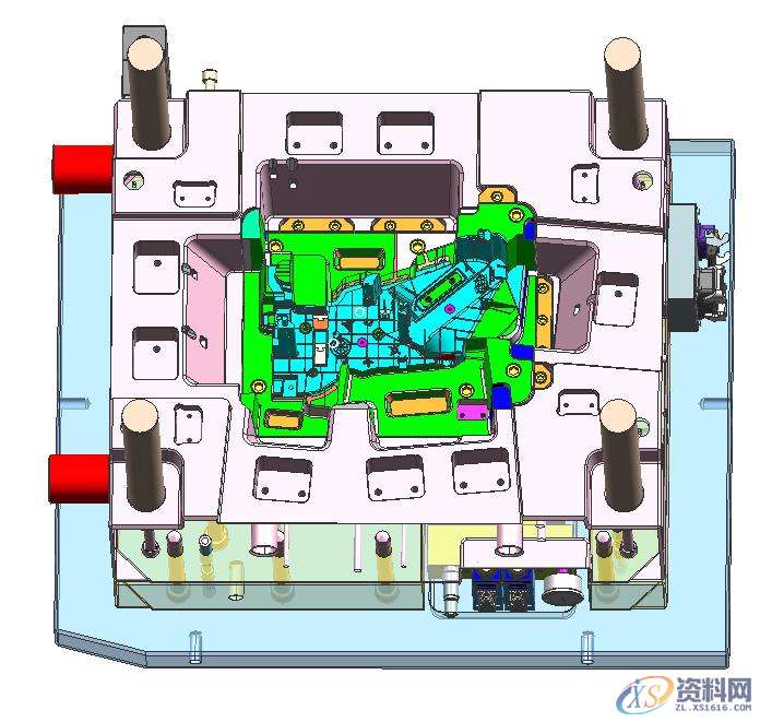 汽车模具设计：汽车空调壳体模具结构剖析,结构,模具,精雕,模具设计,产品,第15张