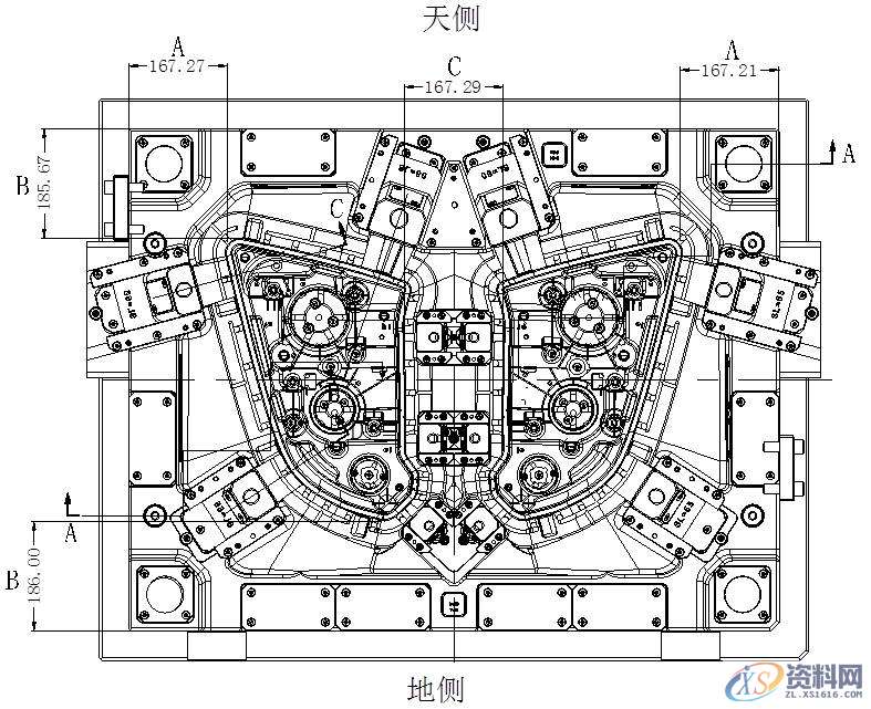 汽车模具设计：汽车前大灯灯壳注塑模如何设计？,塑件,模具,设计,分型,第21张