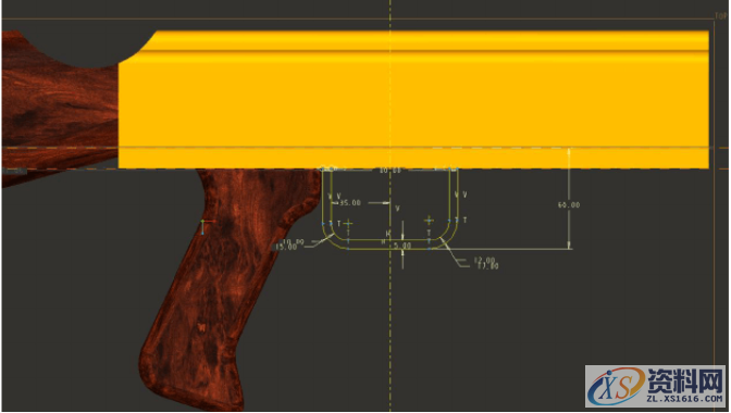 用UG画AK47刺刀PROE建模造型详细步骤有草图,设计培训,培训,横沥镇,培训学校,第1张