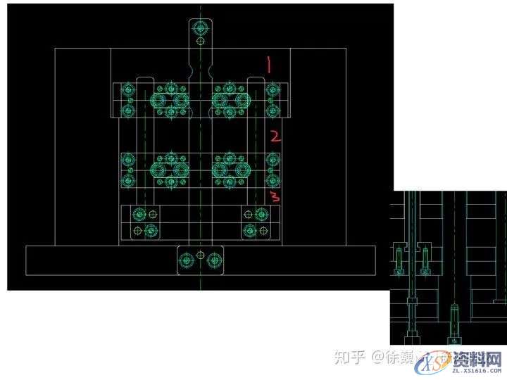 90度圆弧滑块模具结构图，三次同步顶出，小结构大思维,结构图,圆弧,模具,第15张