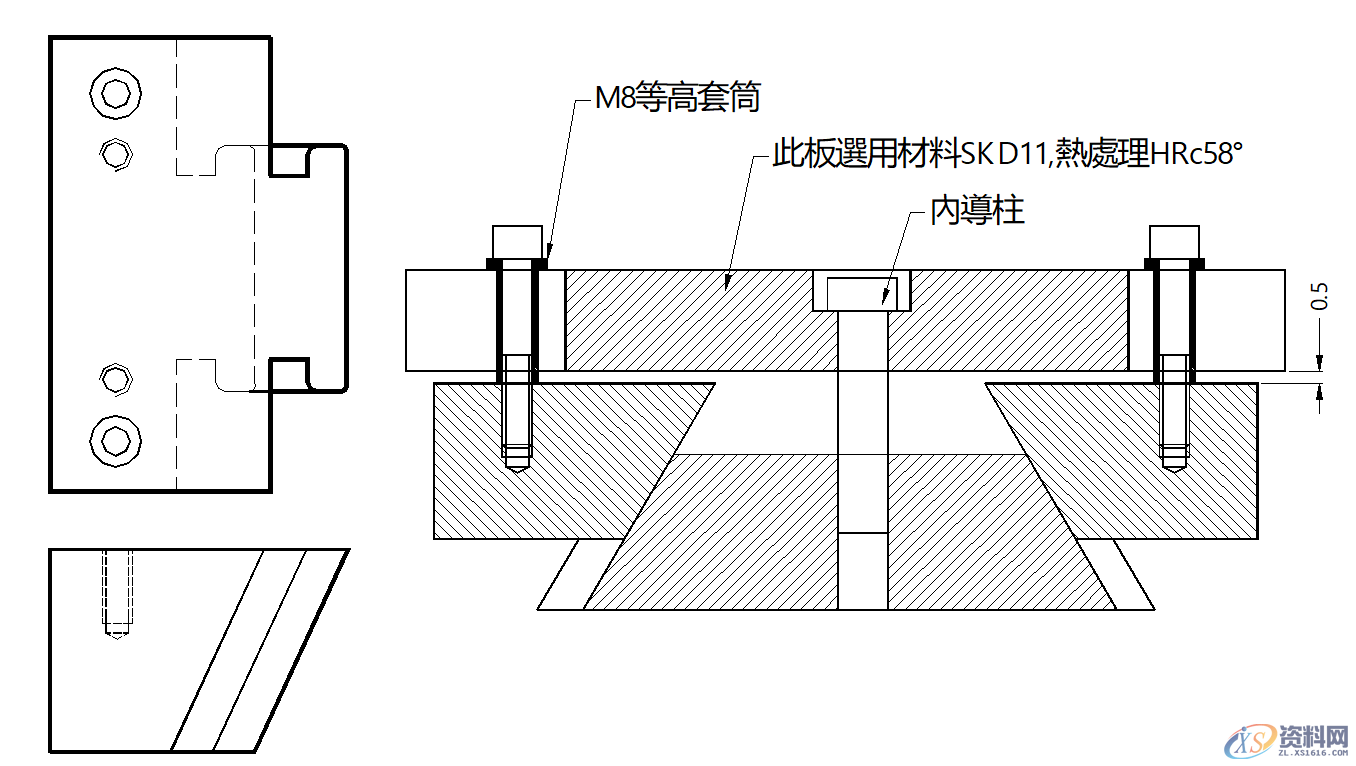 五金模具设计标准规范:“ 滑块通用结构形式”模具滑块的设计标准！ ...,模具设计,模具,第3张