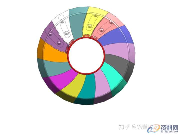 经典模具结构：15个滑块同步圆弧抽芯，错过别后悔！,圆弧,齿轮,产品,第9张