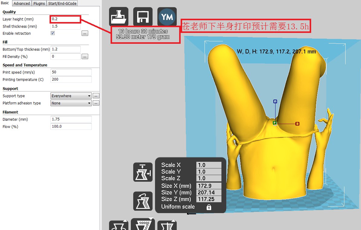 看网友如何3D打印苍井空（图文教程）,看网友如何3D打印苍井空,打印,教程,第11张