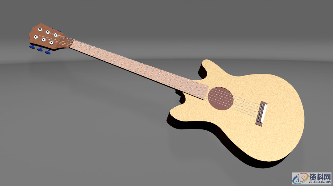 UG塑胶模具设计三维建模吉他模型，适合新手,三维,模具设计,建模,塑胶,第24张