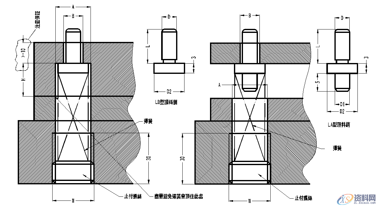 五金模具设计标准规范:“顶料销”选用形式规范释义！,模具设计,第2张