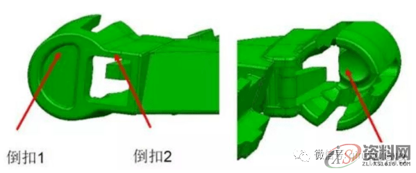 UG 模具设计 这些倒扣如何脱模？前模行位与前模内行位结构解析 ...,下图,设计,第1张