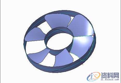 Pro/E产品设计：电风扇扇叶的设计方法Pro/E产品设计：电风扇扇叶的设计方法,设计培训,圆柱,一个,第8张