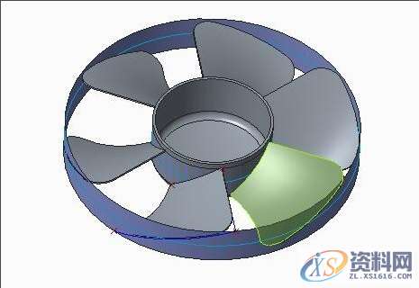 Pro/E产品设计：电风扇扇叶的设计方法Pro/E产品设计：电风扇扇叶的设计方法,设计培训,圆柱,一个,第13张